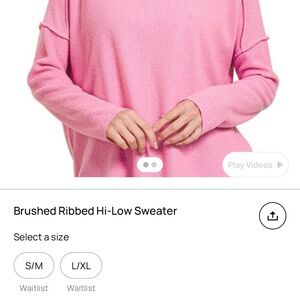 Zenana Outfitters Pink Crew Neck Sweater